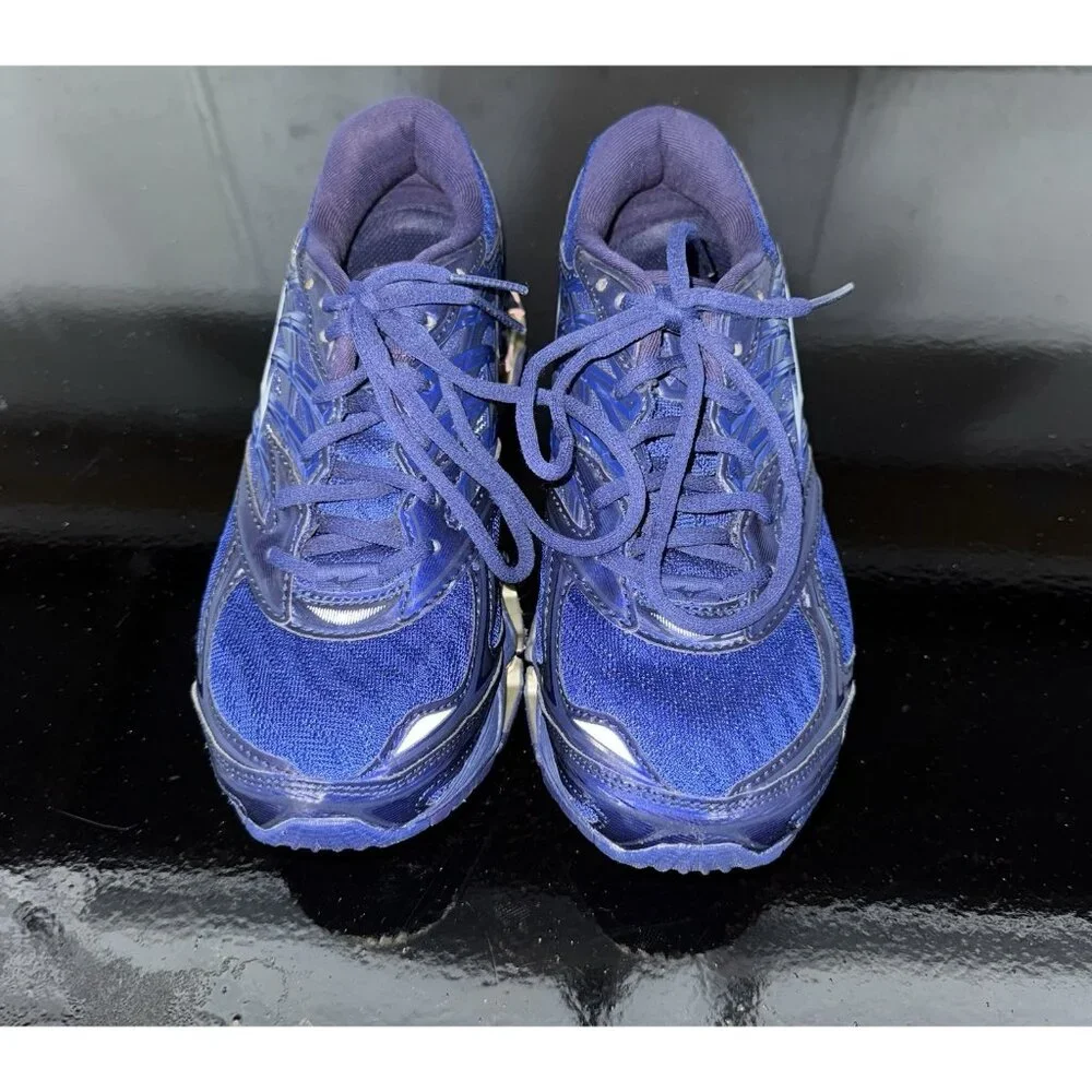 Mizuno Wave Prophecy 8 Womens Athletic Running Shoes Size 7 Navy Blue Pink
